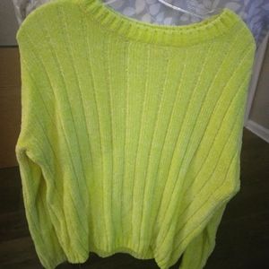 Neon yellow sweater